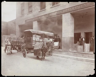 View of the Loading Dock of the Shipping Department at Parke, Davis & Co., Chemists, Hudson & Vestry Streets, New York